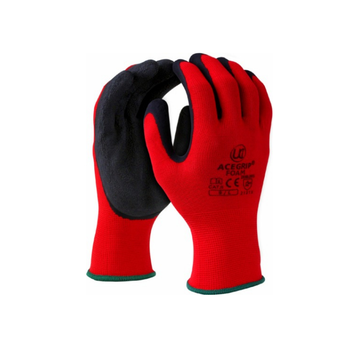 UCi AceGrip Lightweight Latex Coated Foam Packing Gloves